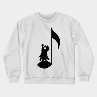 Dancing on the musical note Crewneck Sweatshirt